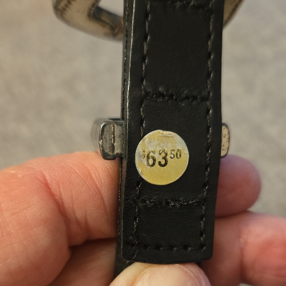 Brighton Black Belt with Silver Detailing - Picture 4 of 8